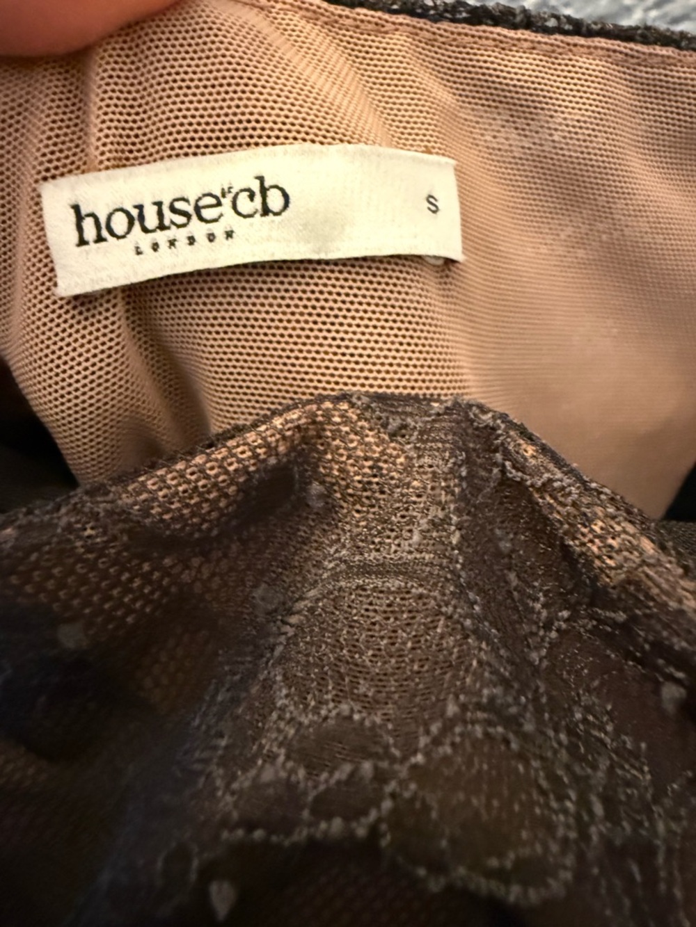 House of CB Gaia Lace Midi Dress (Floral lace long sleeve bolero not included) - Picture 6 of 6